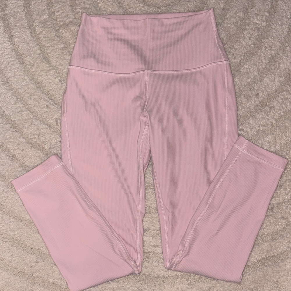 Lululemon Ribbed Blush Pink Leggings